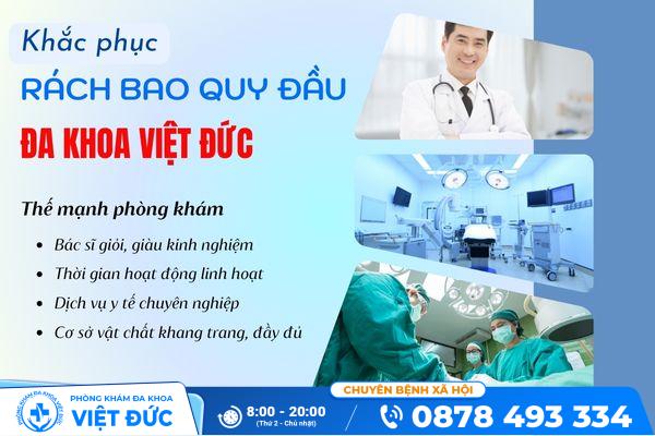 Nguyên nhân gây rách bao quy đầu và hướng dẫn cách xử lý 40 Cách xử lý rách bao quy đầu hiệu quả tại Phòng Khám Việt Đức