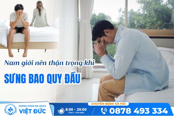 Tình trạng sưng bao quy đầu ở nam giới cần hết sức cảnh giác 8 Thận trọng với các biến chứng khi sưng bao quy đầu?